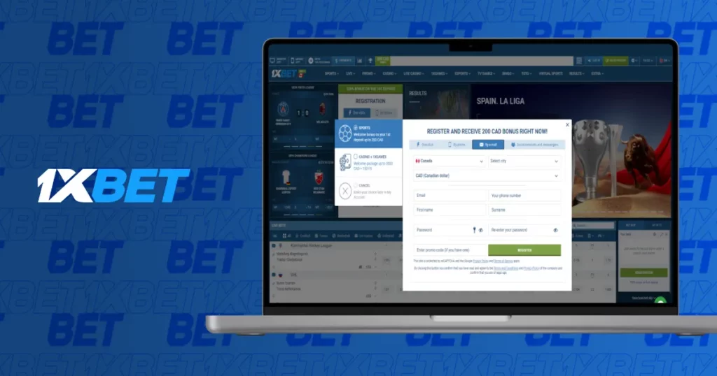 Logging into the 1XBet APP 